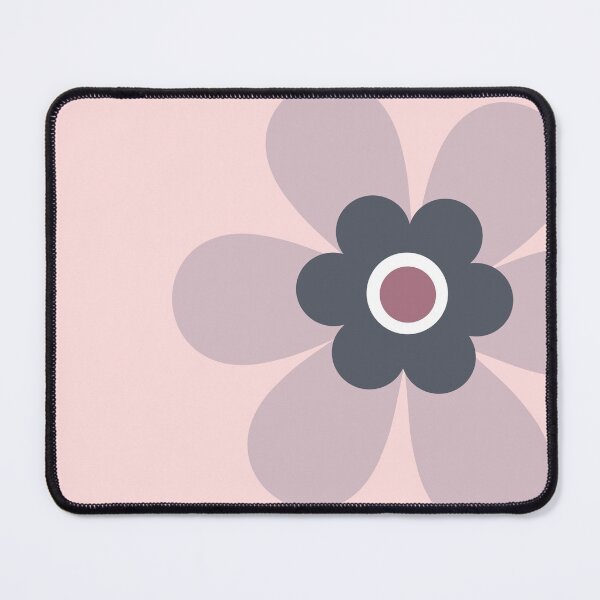 Vista previa del artículo con la obra «Destaca entre la multitud con este gráfico maravilloso en colores pastel retro de los años 80 con un sencillo bloque flower power en rosa bebé y gris oscuro», diseñado y vendido por Caroline Laursen.