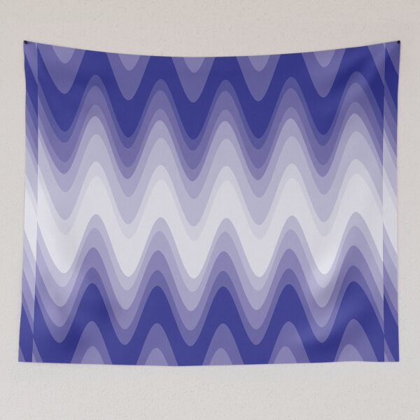 Item preview,  Groovy Disco Waves - 70s Blue Retro Swirl designed and sold by SunnyBrand.