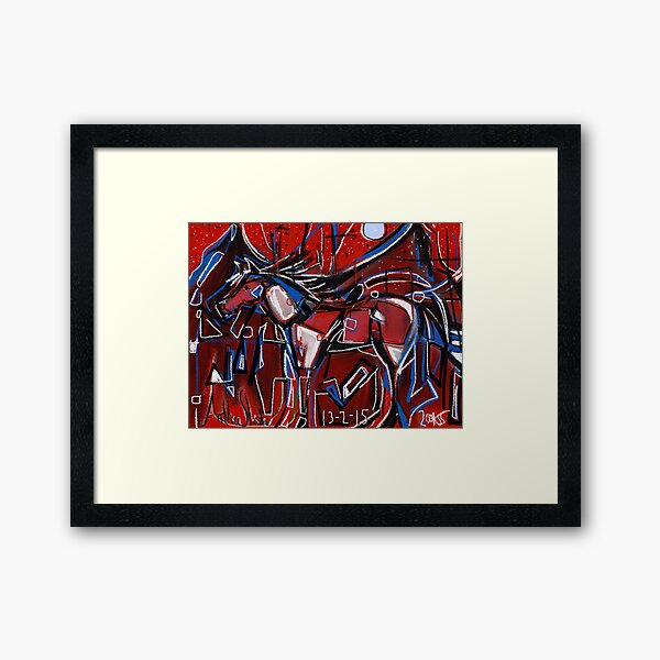 Horse Spirit of The Snowy River Mountains Framed Art Print
