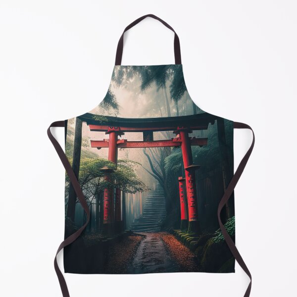 Item preview, Japanese torii in a forest designed and sold by RK - Shop.