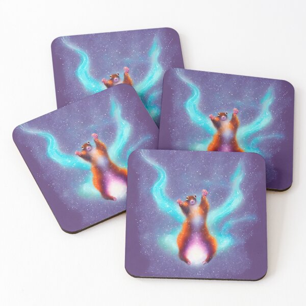 Item preview, product render poster vivid colors divine proportion Flying squirrel, ice and snow, glowing fog intricate, elegant, highly detailed, digital painting, concept art, smooth, sharp focus, illustration designed and sold by DrawItOnce.