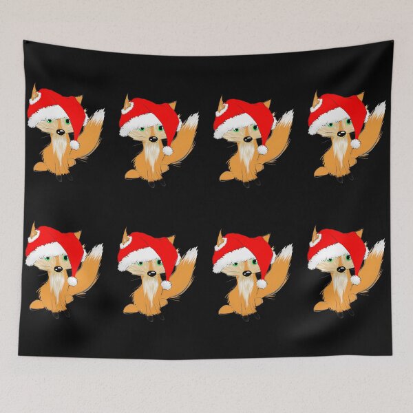 Item preview, Cute Christmas fox with santa hat designed and sold by AH74-17.