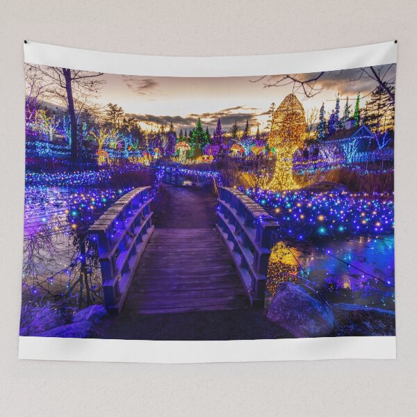 Item preview, Christmas lights on bridge designed and sold by StewieStrout.