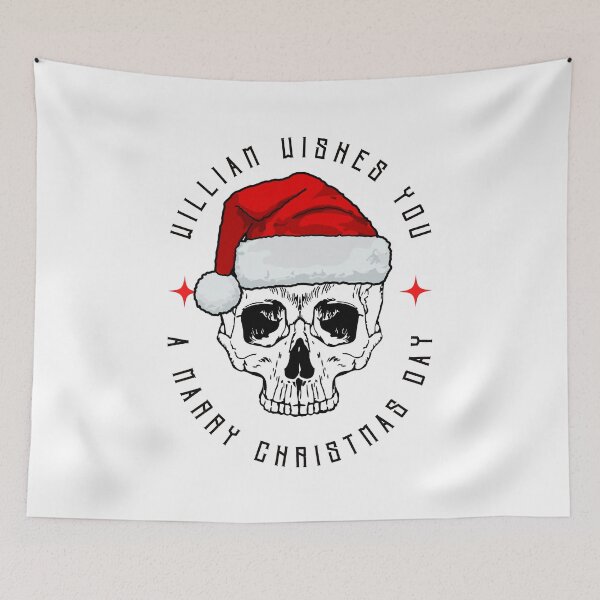 Item preview, WILLIAM NAME: WILLIAM CHRISTMAS SKULL DESIGN. designed and sold by AlexRelax.