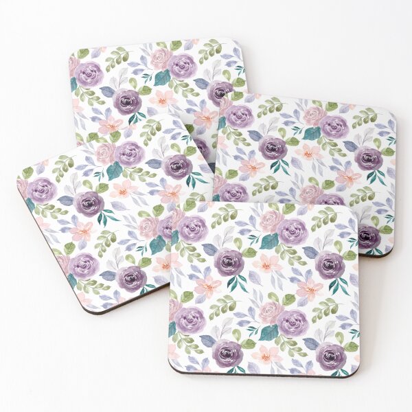 Item preview, Purple flower pattern  designed and sold by Floralsharry.