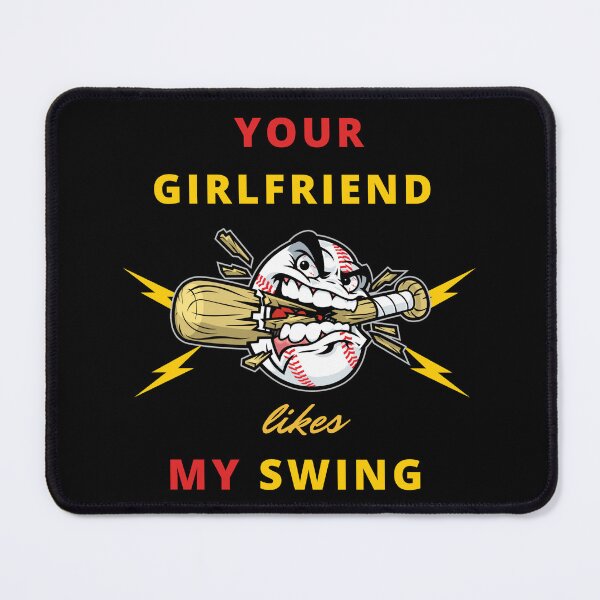 Item preview, YOUR GIRLFRIEND LIKES MY SWING. designed and sold by ELEGANTRETRO.