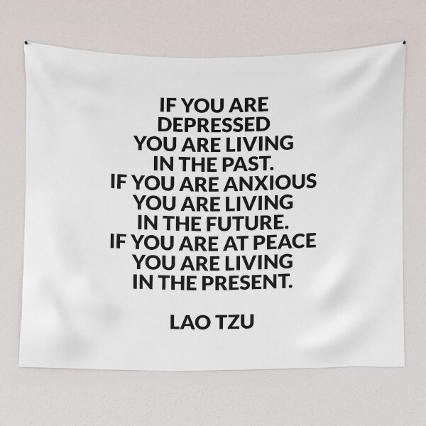 Item preview, Quotes about life - Lao Tzu  - living in the present designed and sold by Inspirationmotivation.