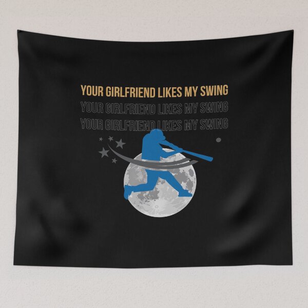 Item preview, YOUR GIRLFRIEND LIKES MY SWING. designed and sold by ELEGANTRETRO.