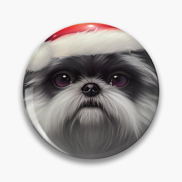 Item preview, Christmas Affenpinscher Wearing A Santa Hat designed and sold by ZenEverAI.