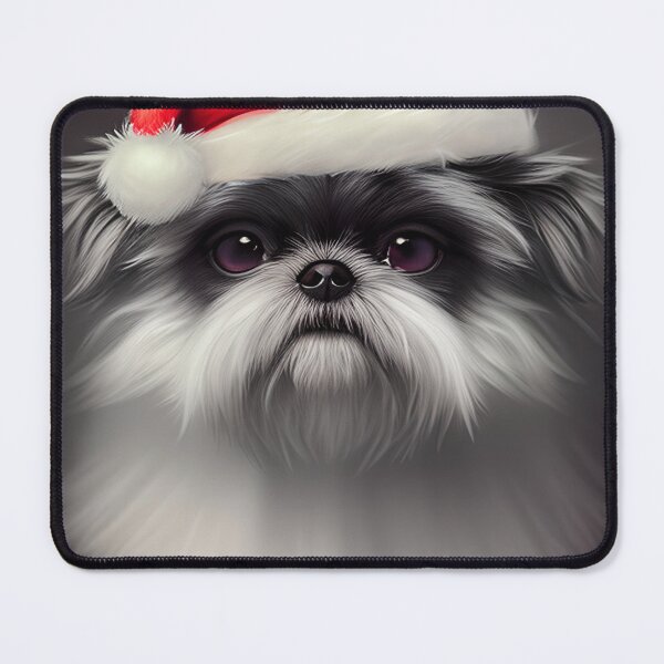 Item preview, Christmas Affenpinscher Wearing A Santa Hat designed and sold by ZenEverAI.