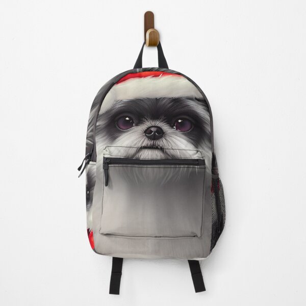 Item preview, Christmas Affenpinscher Wearing A Santa Hat designed and sold by ZenEverAI.