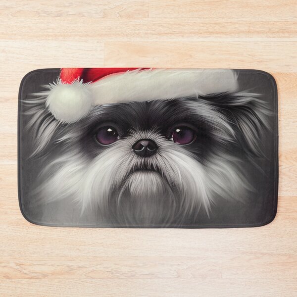 Item preview, Christmas Affenpinscher Wearing A Santa Hat designed and sold by ZenEverAI.