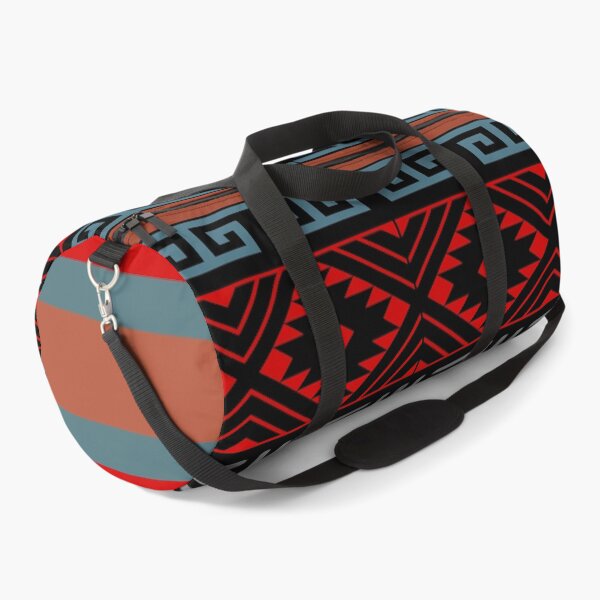 Item preview, Aztec Tribal Pattern Blues, Red, Browns, And Black designed and sold by handsoftime2020.