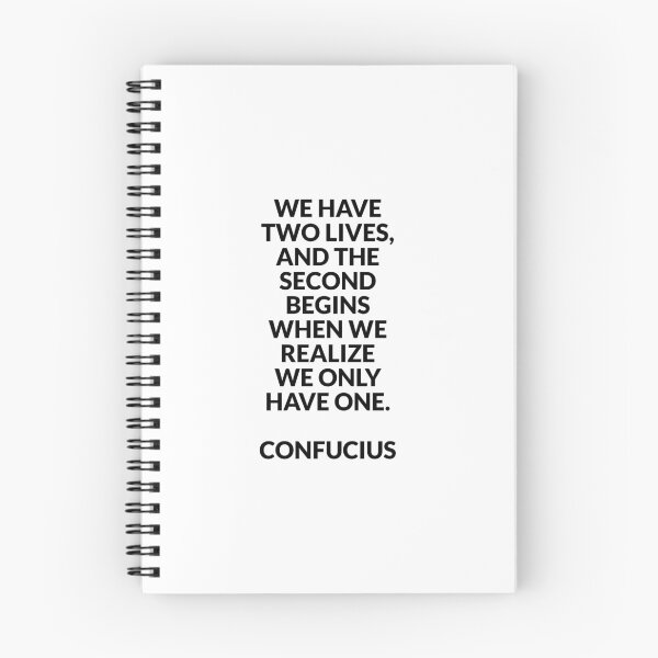 Item preview, Philosophical quotes about life - We have two lives - Confucius designed and sold by Inspirationmotivation.