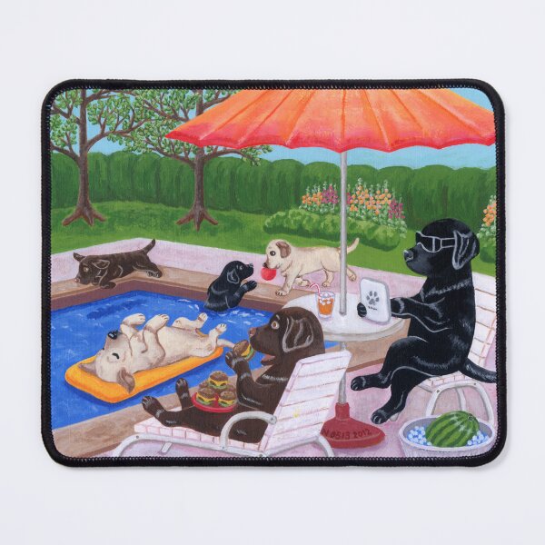 Item preview, Pool Party Labradors 2 designed and sold by HappyLabradors.