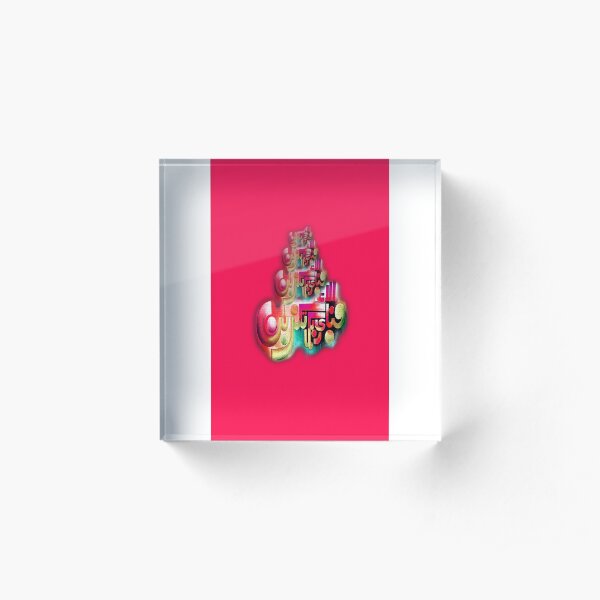 Fabi Ayyi Alai Rabbikuma Tukazzibaan Acrylic Block