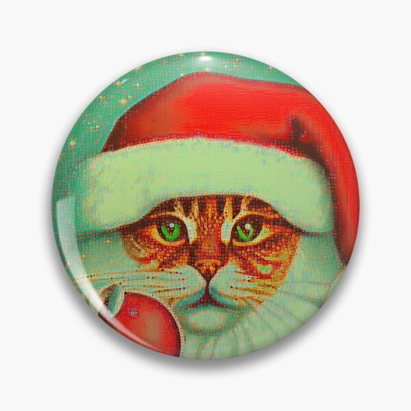 Item preview, gatito de papá noel designed and sold by Magicifa.