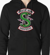 southside serpents riverdale Zipped Hoodie