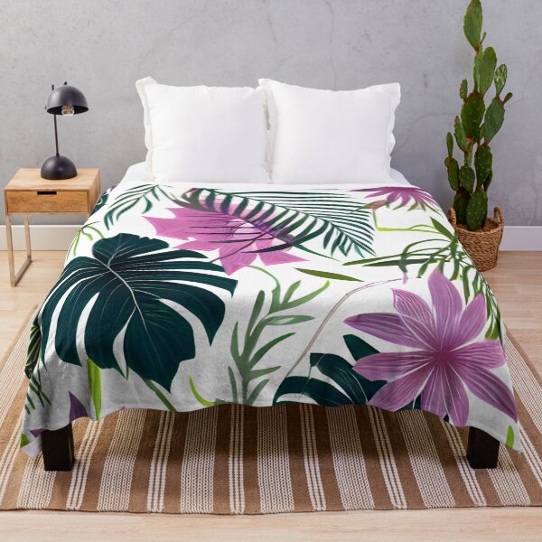 Item preview, Purple Flower, Dark Green Leaf Pattern designed and sold by supeart.