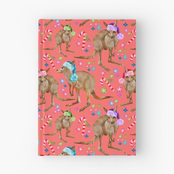 Item preview, Aussie Christmas Kangaroo Pattern  designed and sold by Sketchbook Designs.