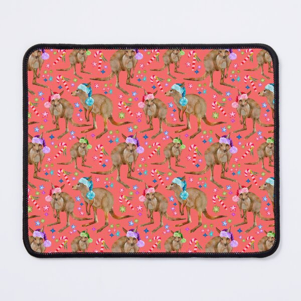 Item preview, Aussie Christmas Kangaroo Pattern designed and sold by Sketchbook Designs.