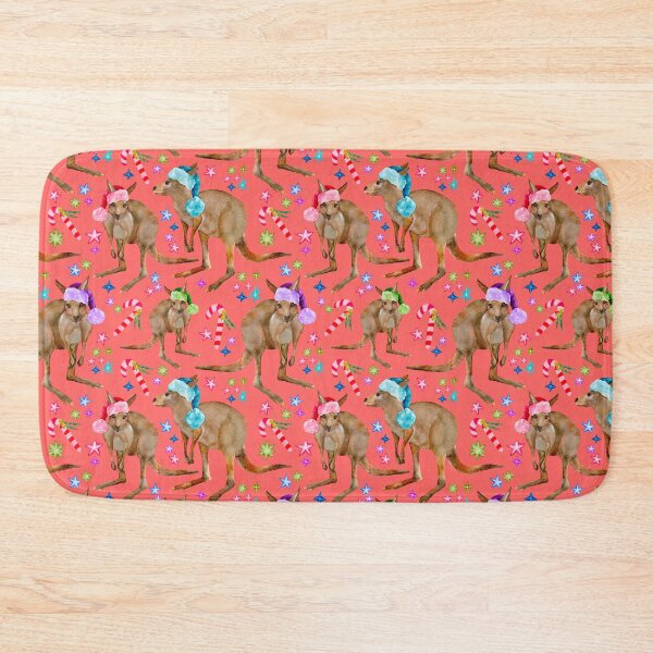 Item preview, Aussie Christmas Kangaroo Pattern  designed and sold by Sketchbook Designs.
