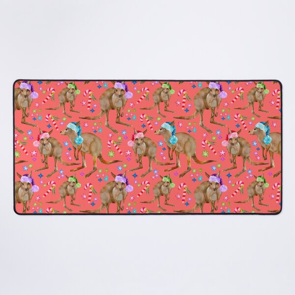 Item preview, Aussie Christmas Kangaroo Pattern  designed and sold by Sketchbook Designs.