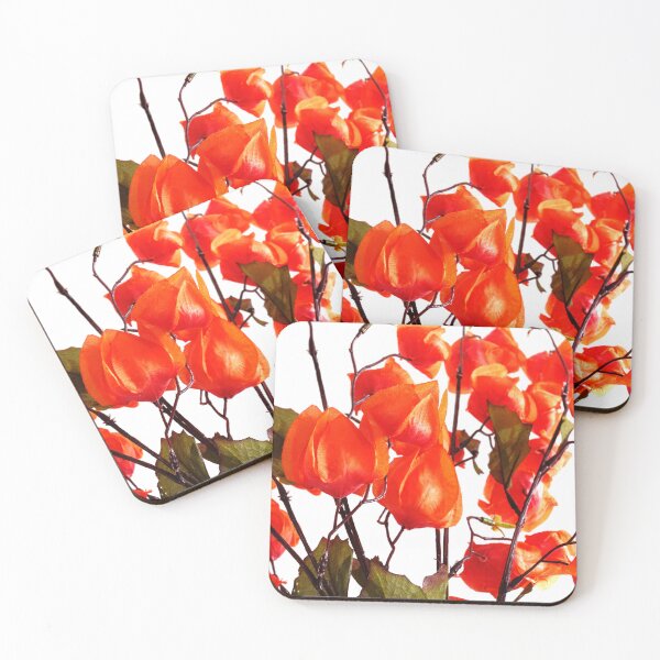 Item preview, Orange Flowers on white designed and sold by Stephen Frost.