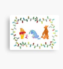 Christmas Friends Inspired Silhouette Canvas Print