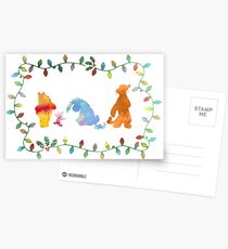 Christmas Friends Inspired Silhouette Postcards