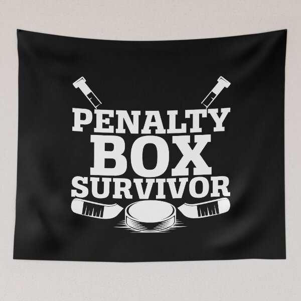 Item preview, Funny Penalty Box Survivor Ice Hockey Team Player Goalie designed and sold by rifatart.