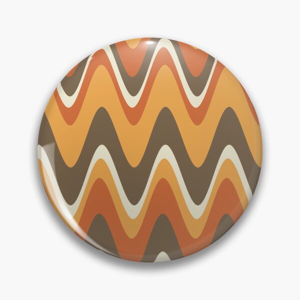 Item preview,  Groovy Disco Waves - 70s Brown and Orange Retro Swirl designed and sold by SunnyBrand.