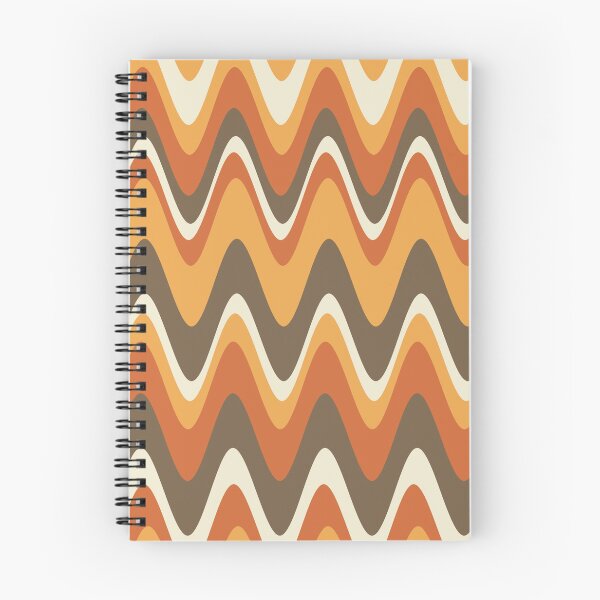 Item preview,  Groovy Disco Waves - 70s Brown and Orange Retro Swirl designed and sold by SunnyBrand.