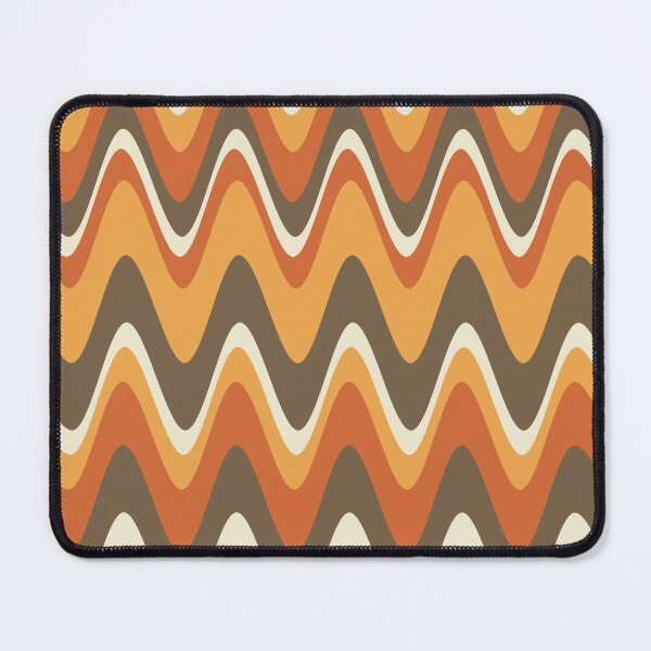 Item preview,  Groovy Disco Waves - 70s Brown and Orange Retro Swirl designed and sold by SunnyBrand.