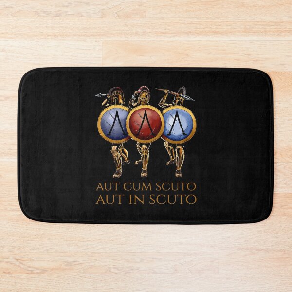 Item preview, Ancient Greek Latin Quote - Aut Cum Scuto Aut In Scuto designed and sold by Styrman.