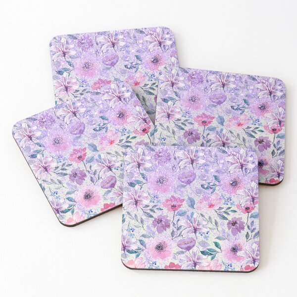 Item preview,  Purple and pink flowers designed and sold by Floralsharry.