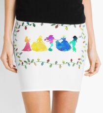 Christmas Princesses Inspired Silhouette Mini Skirt