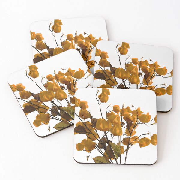 Item preview, Golden Flowers on white  designed and sold by Stephen Frost.