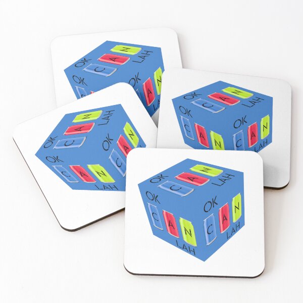 Item preview, Can Can Lah Blue Singlish box designed and sold by UniqueDesignHub.