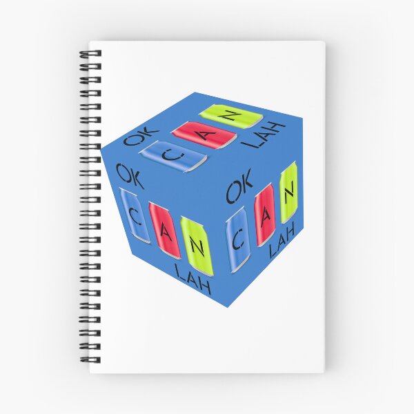 Item preview, Can Can Lah Blue Singlish box designed and sold by UniqueDesignHub.