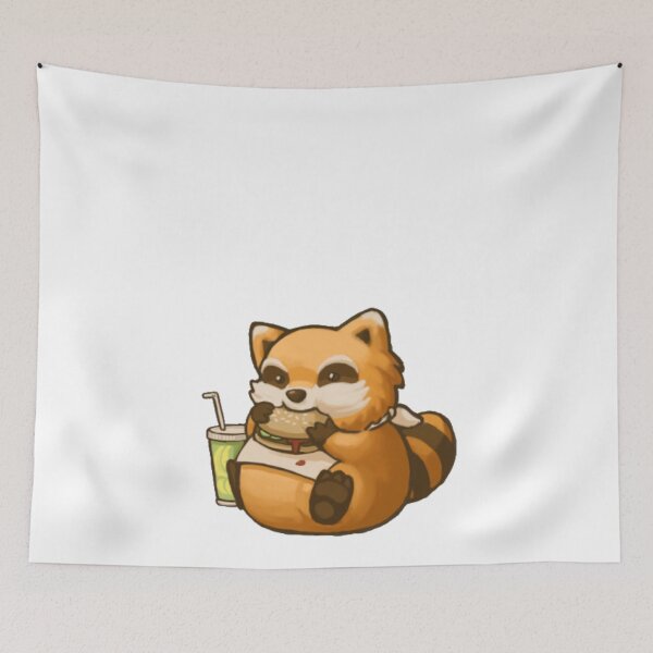 Item preview, Funny Fat Spiffo eating Burger designed and sold by URBANHEROMEN.