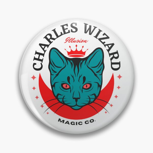 Item preview, CHARLES NAME SHIRT: CHARLES WIZARD GREEN CAT DESIGN. designed and sold by AlexRelax.
