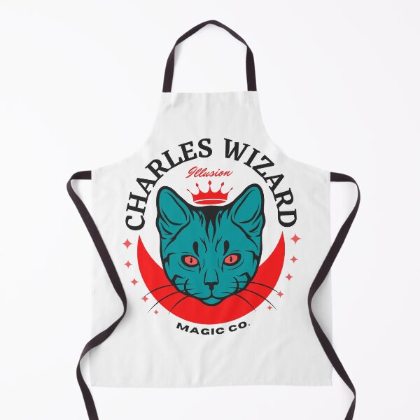Item preview, CHARLES NAME SHIRT: CHARLES WIZARD GREEN CAT DESIGN. designed and sold by AlexRelax.