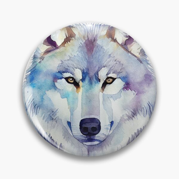 Item preview, Wolf Colourful Art, Watercolor Painting designed and sold by KOTOdesign.