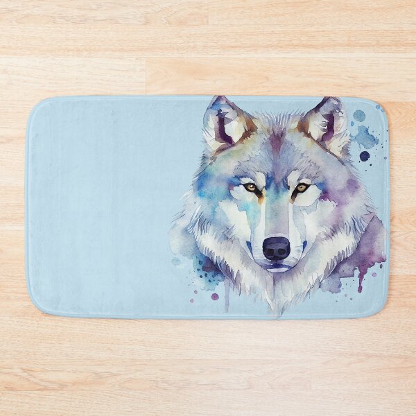 Item preview, Wolf Colourful Art, Watercolor Painting designed and sold by KOTOdesign.