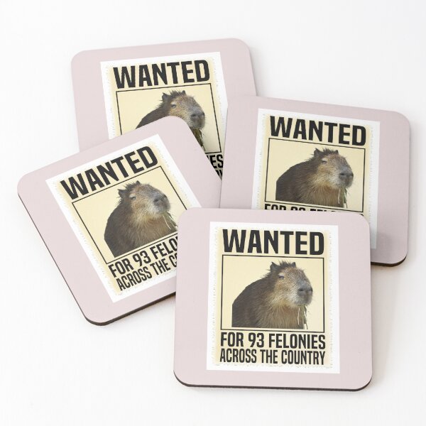Item preview, Funny Capybara Mugshot Wanted For 93 Felonies Across The Country designed and sold by HalloweenGift.