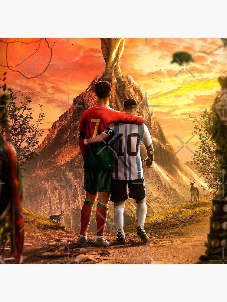 Messi & Ronaldo Chess Poster Lionel Messi Poster Cristiano 