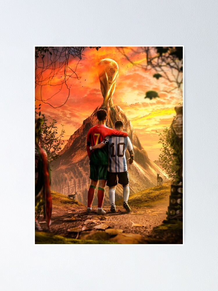 Lionel Messi and Cristiano Ronaldo's Friendship Canvas Print for