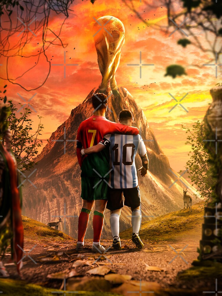 Lionel Messi and Cristiano Ronaldo's Friendship Canvas Print for