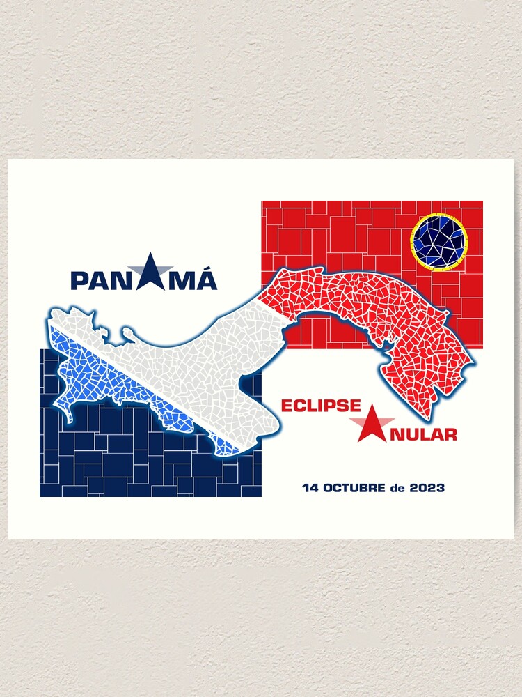 Thumbnail 1 of 3, Art Print, Panama Annular Eclipse 2023 designed and sold by Eclipse2024.